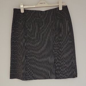 Cleo Gray Mini Pencil A Line Skirt for Work